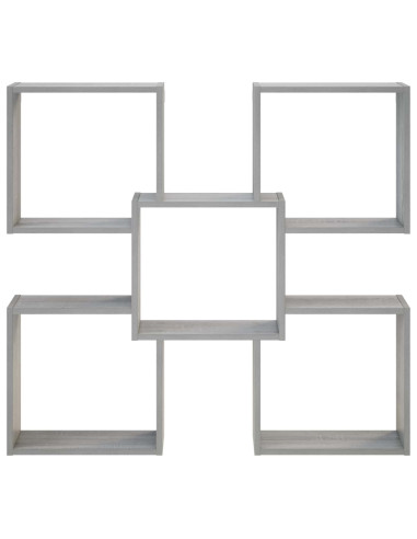 Scaffale da parete Sonoma grigio 99,5 x 17 x 91 cm