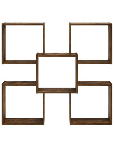 Scaffale da parete Rovere Fumo 99,5 x 17 x 91 cm 2