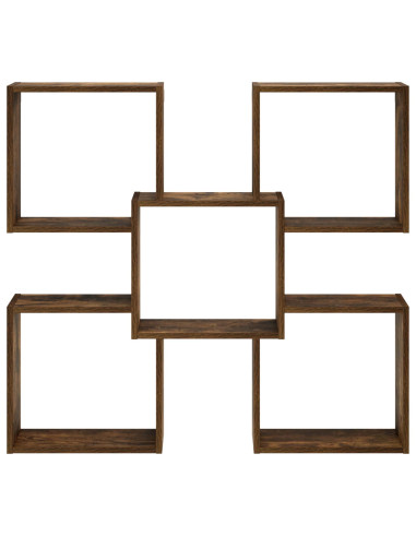 Scaffale da parete Rovere Fumo 99,5 x 17 x 91 cm