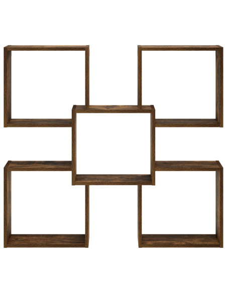 Scaffale da parete Rovere Fumo 99,5 x 17 x 91 cm