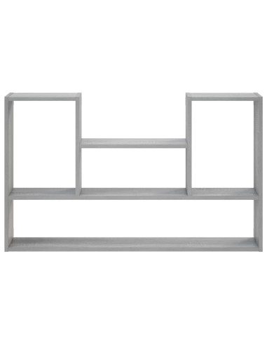 Scaffale da parete Sonoma grigio 100 x 17 x 60 cm