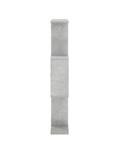 Scaffale da parete Grigio Cemento 72 x 17 x 105 cm