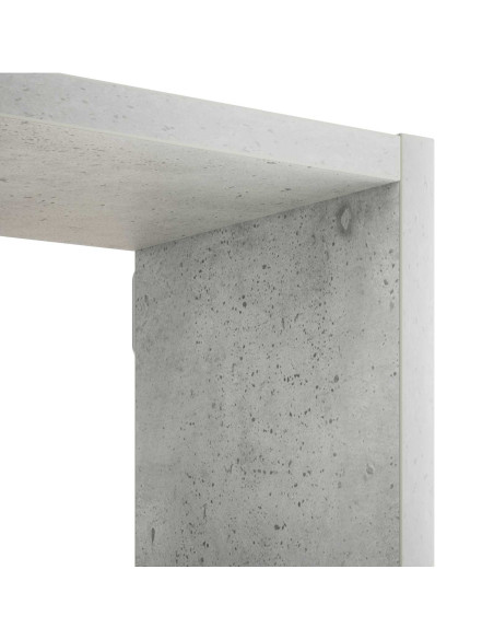 Scaffale da parete Grigio Cemento 72 x 17 x 105 cm