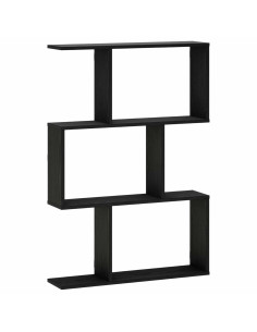 Scaffale da parete Rovere Nero 72 x 17 x 105 cm