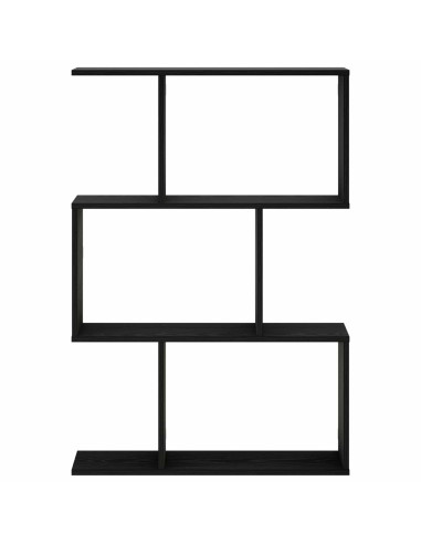 Scaffale da parete Rovere Nero 72 x 17 x 105 cm