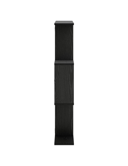 Scaffale da parete Rovere Nero 72 x 17 x 105 cm