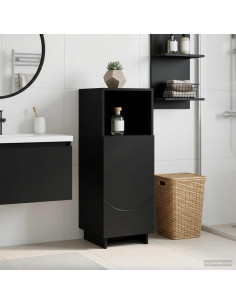 Mobile bagno Nero 36,5 x 38 x 95 cm Legno ingegnerizzato