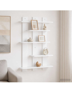 Scaffale da parete Bianco 61 x 13,5 x 88 cm