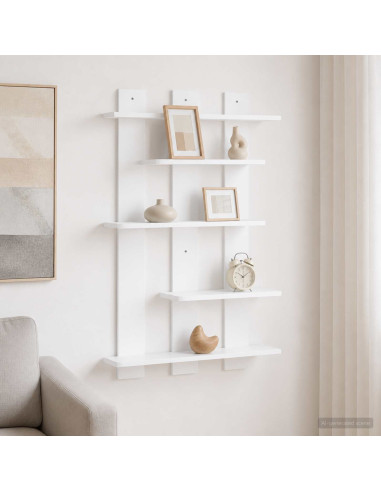 Scaffale da parete Bianco 61 x 13,5 x 88 cm