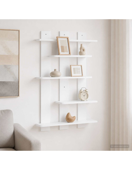 Scaffale da parete Bianco 61 x 13,5 x 88 cm