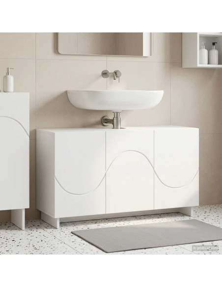 Mobile da bagno Bianco Lucido 101 x 41 x 58 cm