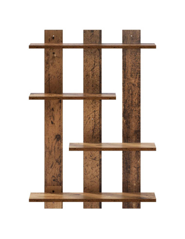 Scaffale da parete Legno antico 61 x 13,5 x 88 cm