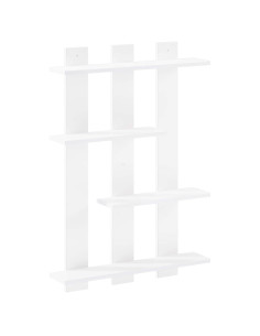 Scaffale da parete Bianco 61 x 13,5 x 88 cm 2