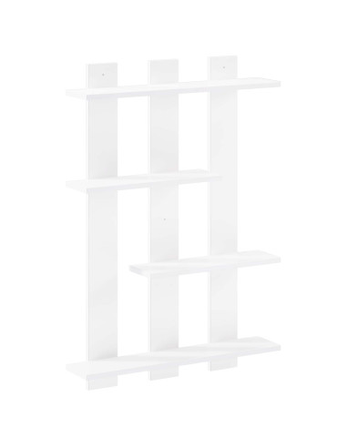 Scaffale da parete Bianco 61 x 13,5 x 88 cm
