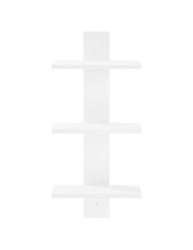 Scaffale da parete Bianco 30 x 13,5 x 64,5 cm