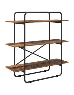 Libreria 3 livelli 100 x 35 x 105 cm PB Legno di quercia 2