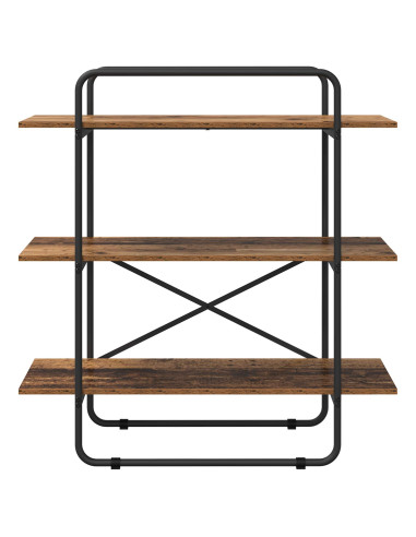 Libreria 3 livelli 100 x 35 x 105 cm PB Legno di quercia