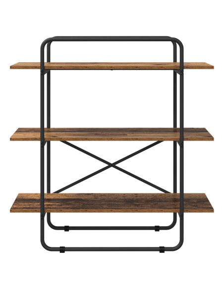 Libreria 3 livelli 100 x 35 x 105 cm PB Legno di quercia