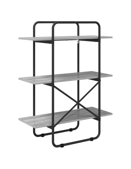 Libreria 3 livelli 60 x 35 x 105 cm PB Sonoma grigio