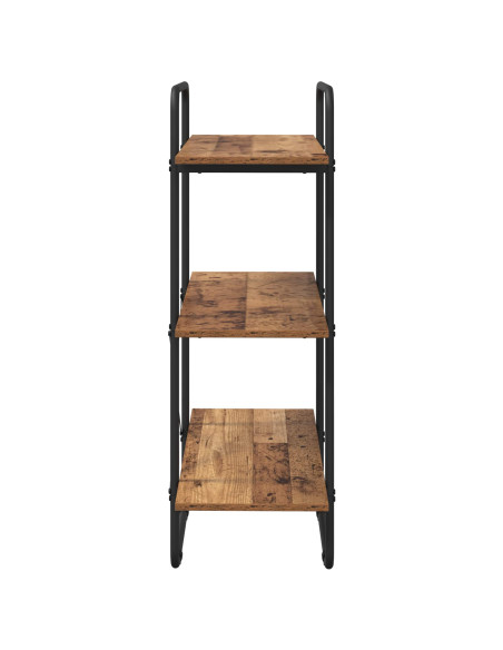 Libreria 3 livelli 60 x 35 x 105 cm PB Legno di quercia