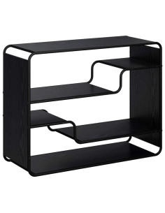 Credenza Rovere Nero 98 x 37,5 x 75,5 cm Legno ingegnerizzato