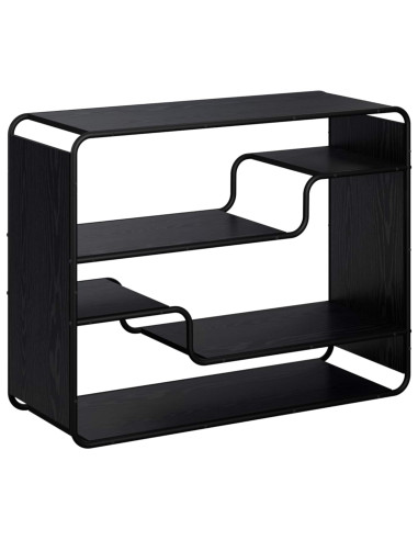 Credenza Rovere Nero 98 x 37,5 x 75,5 cm Legno ingegnerizzato