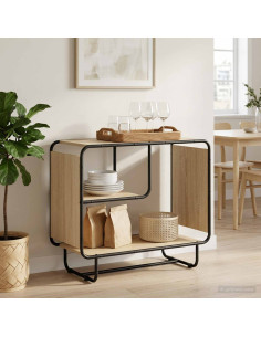 Credenza Rovere Sonoma 80 x 37,5 x 64,5 cm Legno ingegnerizzato