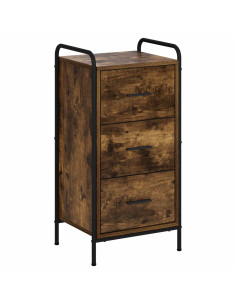 Credenza Rovere Fumo 97 x 33 x 81 cm Legno ingegnerizzato