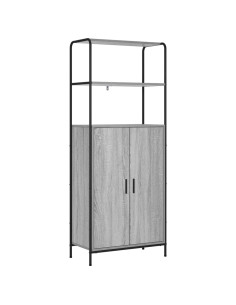 Credenza Sonoma grigio 40 x 33 x 161 cm Legno ingegnerizzato