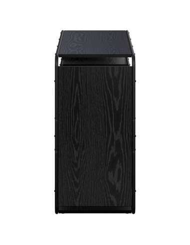 Credenza Rovere Nero 98 x 37,5 x 75,5 cm Legno ingegnerizzato