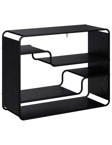 Credenza Rovere Nero 98 x 37,5 x 75,5 cm Legno ingegnerizzato