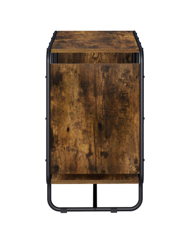 Credenza Rovere Fumo 80 x 37,5 x 64,5 cm Legno ingegnerizzato