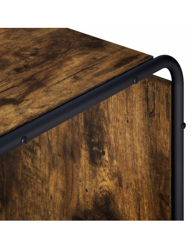 Credenza Rovere Fumo 80 x 37,5 x 64,5 cm Legno ingegnerizzato