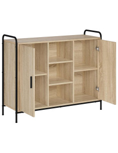 Credenza Rovere Sonoma 97 x 33 x 81 cm Legno ingegnerizzato 2