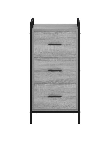 Credenza Sonoma grigio 97 x 33 x 81 cm Legno ingegnerizzato