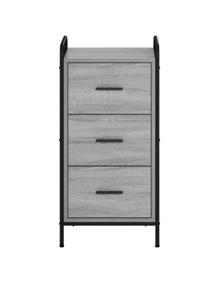 Credenza Sonoma grigio 97 x 33 x 81 cm Legno ingegnerizzato