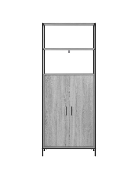 Credenza Sonoma grigio 40 x 33 x 161 cm Legno ingegnerizzato