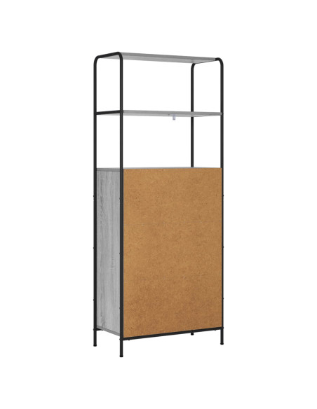 Credenza Sonoma grigio 40 x 33 x 161 cm Legno ingegnerizzato