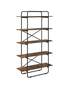 Libreria 5 livelli 100 x 35 x 175,5 cm PB Rovere Fumo 2