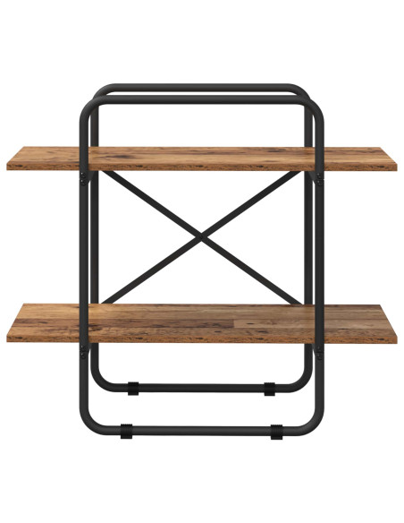 Libreria 2 livelli 80 x 35 x 70 cm PB Legno di quercia