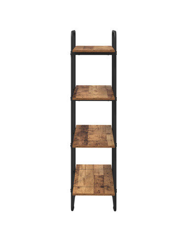 Libreria 4 livelli 60 x 35 x 140 cm PB Legno di quercia