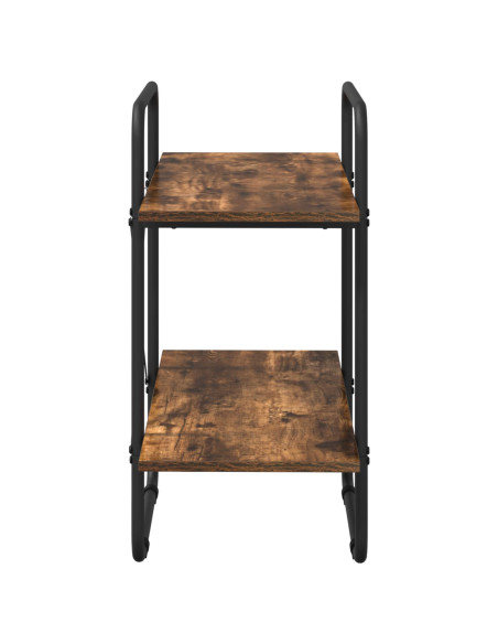 Libreria 2 livelli 80 x 35 x 70 cm PB Rovere Fumo