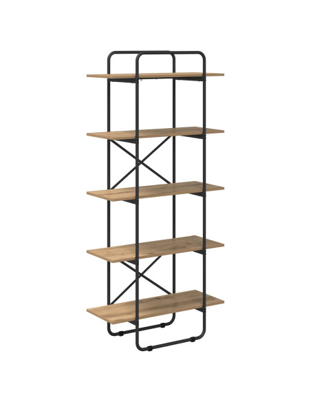 Libreria 5 livelli 60 x 35 x 175,5 cm PB Rovere Artigianale