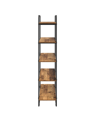 Libreria 5 livelli 100 x 35 x 175,5 cm PB Legno di quercia