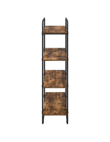 Libreria 4 livelli 100 x 35 x 140 cm PB Rovere Fumo