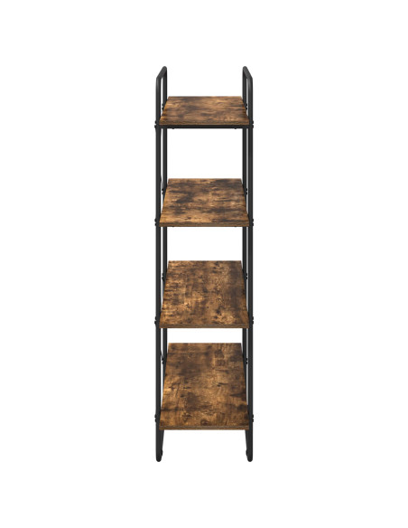 Libreria 4 livelli 100 x 35 x 140 cm PB Rovere Fumo