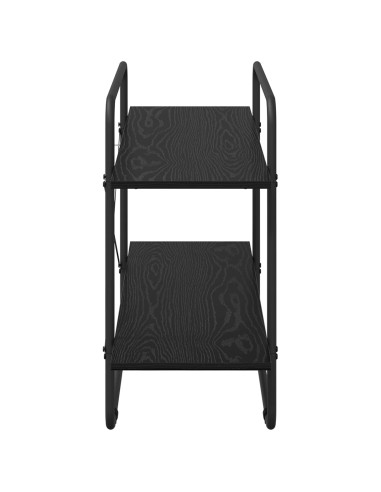 Libreria 2 livelli 100 x 35 x 70 cm PB Rovere Nero