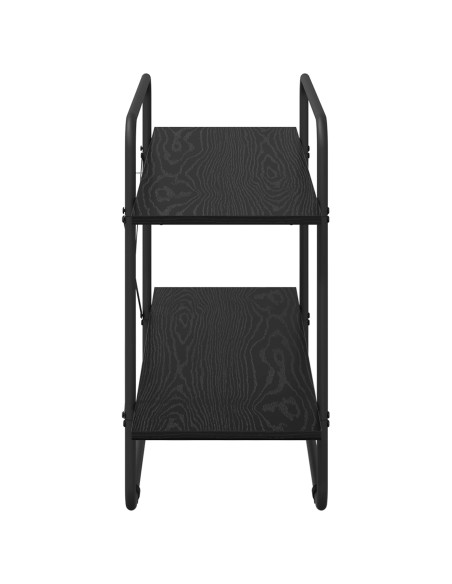 Libreria 2 livelli 100 x 35 x 70 cm PB Rovere Nero