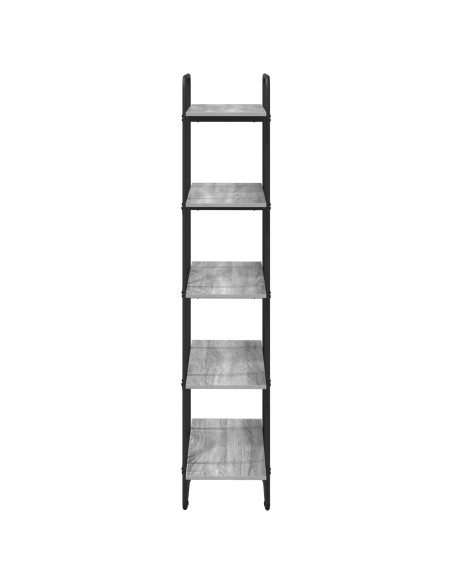 Libreria 5 livelli 80 x 35 x 175,5 cm PB Sonoma grigio
