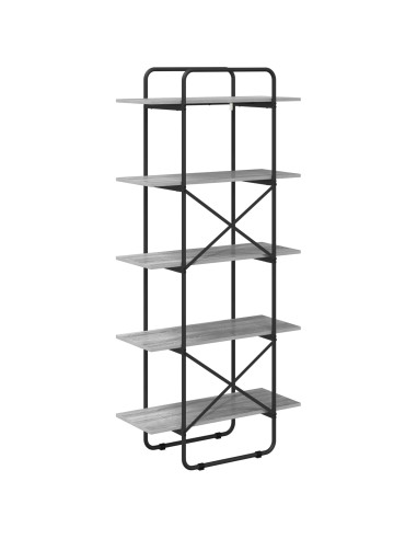 Libreria 5 livelli 80 x 35 x 175,5 cm PB Sonoma grigio
